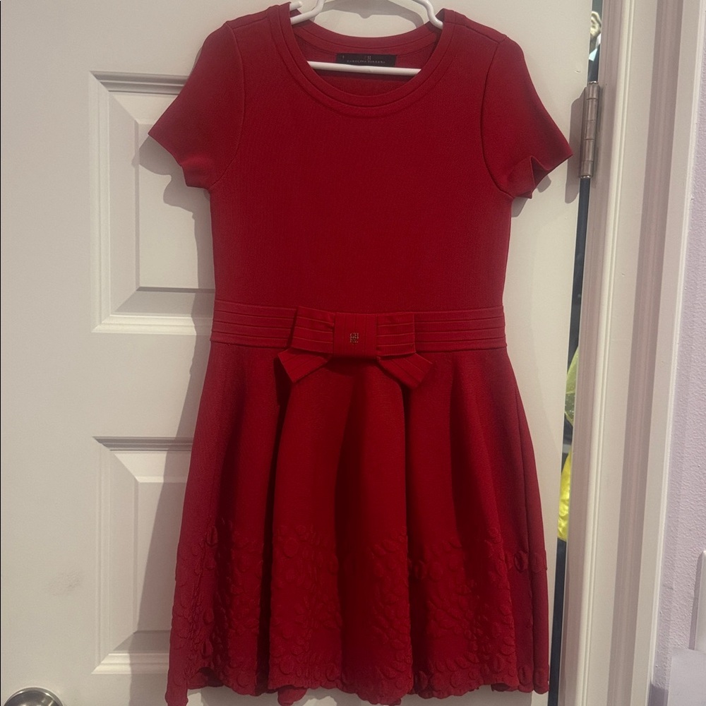 Carolina Herrera Cherry Red Girls Dress
